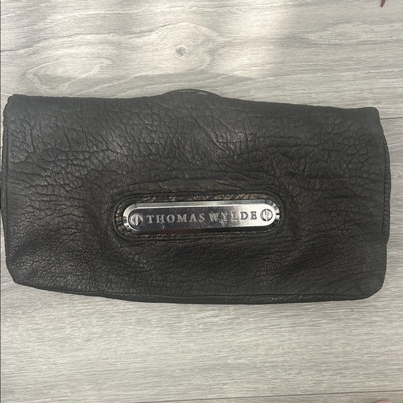 Thomas Wylde Handbags - Thomas Wylde Black Textured Leather Clutch